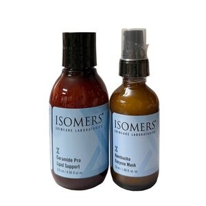 Ceramide Pro Lipid Support and Kombucha Enzyme Mask Set - Brown and Black